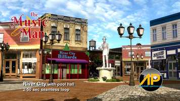 Free download RIVER CITY  with pool hall 2-50sec seamless loop video and edit with RedcoolMedia movie maker MovieStudio video editor online and AudioStudio audio editor onlin