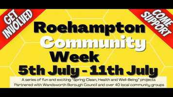 Free download Roehampton Community Week (5-11 July 2021) video and edit with RedcoolMedia movie maker MovieStudio video editor online and AudioStudio audio editor onlin