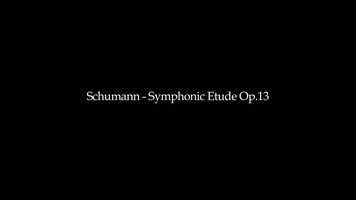Free download R.Schumann Symphonic Etude Op.13 - Yeajee Song .mp4 video and edit with RedcoolMedia movie maker MovieStudio video editor online and AudioStudio audio editor onlin
