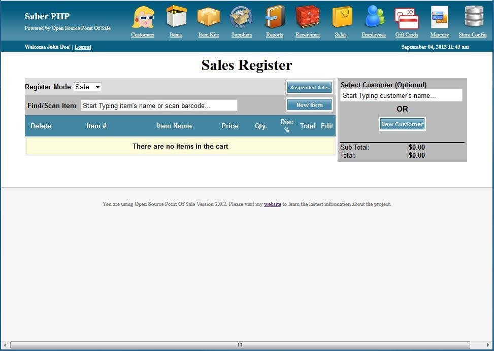 Download web tool or web app SaberPHP POS Download web tool or web app SaberPHP POS