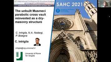 Free download SAHC2021 - The unbuilt Musmeci parabolic cross vault reinvented as a dry-masonry structure video and edit with RedcoolMedia movie maker MovieStudio video editor online and AudioStudio audio editor onlin