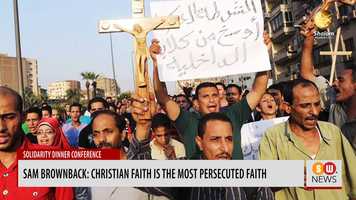 Free download Sam Brownback: Christian faith is the most persecuted faith in the world video and edit with RedcoolMedia movie maker MovieStudio video editor online and AudioStudio audio editor onlin