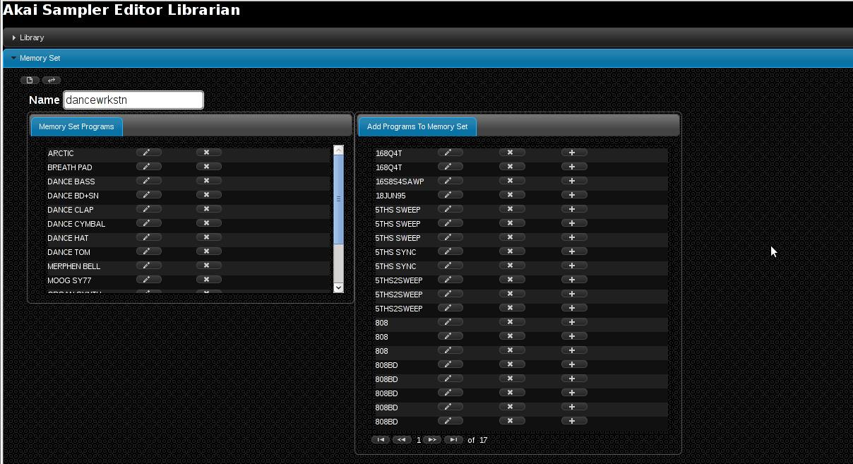 Download web tool or web app Sampler Editor Librarian