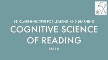 Free download SCILL: The Cognitive Science of Reading, Part II video and edit with RedcoolMedia movie maker MovieStudio video editor online and AudioStudio audio editor onlin