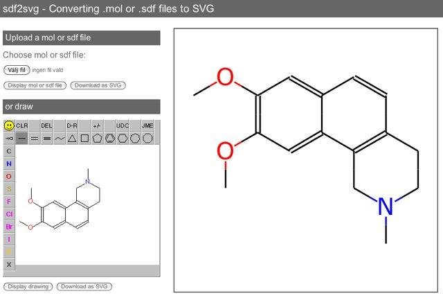 Download web tool or web app sdf2svg