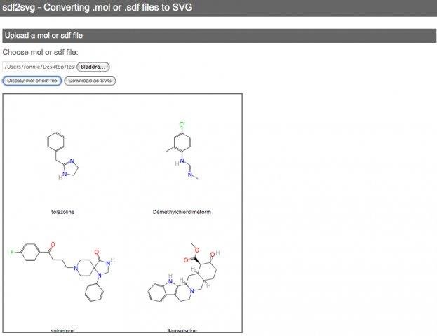 Download web tool or web app sdf2svg