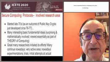 Free download Secure Computation Protocol: A Technology for Our Time Dr. Moti Yung (ICETE 2020) video and edit with RedcoolMedia movie maker MovieStudio video editor online and AudioStudio audio editor onlin