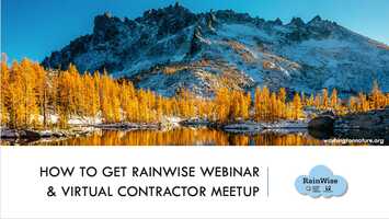 Free download Sept 16, 2021 How to Be RainWise Webinar  Meetup video and edit with RedcoolMedia movie maker MovieStudio video editor online and AudioStudio audio editor onlin