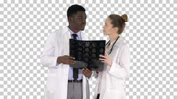 Free download Serious Nice Woman Doctor and Afro American Doctor Study Brain | Stock Footage - Videohive video and edit with RedcoolMedia movie maker MovieStudio video editor online and AudioStudio audio editor onlin