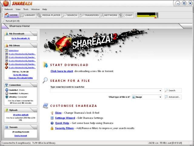 Download web tool or web app Shareaza