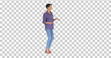 Free download Short haircutted casual woman dancing, Alpha Channel | Stock Footage - Envato elements video and edit with RedcoolMedia movie maker MovieStudio video editor online and AudioStudio audio editor onlin
