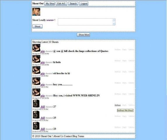Download web tool or web app ShoutOut-Twitter