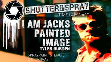 Free download Shutter and Spray 11 - I AM JACKS PAINTED IMAGE - TYLER DURDEN  (spray paint stencil on canvas) video and edit with RedcoolMedia movie maker MovieStudio video editor online and AudioStudio audio editor onlin