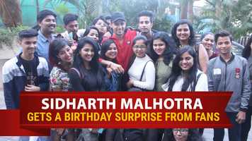 Free download Sidharth Malhotra is all smiles as he gets a birthday surprise from fans video and edit with RedcoolMedia movie maker MovieStudio video editor online and AudioStudio audio editor onlin