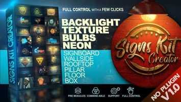 Free download Signs Kit Creator | After Effects Project Files - Videohive template video and edit with RedcoolMedia movie maker MovieStudio video editor online and AudioStudio audio editor onlin