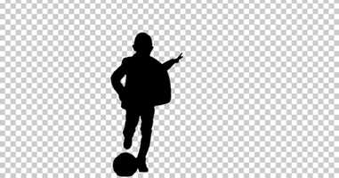 Free download Silhouette A boy hits a ball, Alpha Channel | Motion Graphics - Envato elements video and edit with RedcoolMedia movie maker MovieStudio video editor online and AudioStudio audio editor onlin