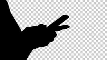 Free download Silhouette Beautiful young womans hand using smart phone | Stock Footage - Videohive video and edit with RedcoolMedia movie maker MovieStudio video editor online and AudioStudio audio editor onlin