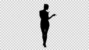 Free download Silhouette girl walking, Alpha Channel | Stock Footage - Videohive video and edit with RedcoolMedia movie maker MovieStudio video editor online and AudioStudio audio editor onlin