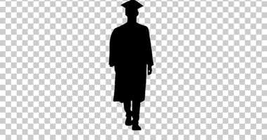 Free download Silhouette Graduate student walking, Alpha Channel | Motion Graphics - Envato elements video and edit with RedcoolMedia movie maker MovieStudio video editor online and AudioStudio audio editor onlin