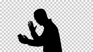 Free download Silhouette man taking a selfie, Alpha Channel | Stock Footage - Videohive video and edit with RedcoolMedia movie maker MovieStudio video editor online and AudioStudio audio editor onlin