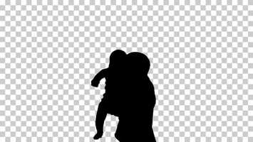 Free download Silhouette Mother with a baby, Alpha Channel | Stock Footage - Videohive video and edit with RedcoolMedia movie maker MovieStudio video editor online and AudioStudio audio editor onlin