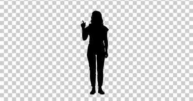 Free download Silhouette woman on imaginary screen, Alpha Channel. | Motion Graphics - Envato elements video and edit with RedcoolMedia movie maker MovieStudio video editor online and AudioStudio audio editor onlin