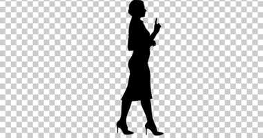 Free download Silhouette Woman walking, Alpha Channel | Motion Graphics - Envato elements video and edit with RedcoolMedia movie maker MovieStudio video editor online and AudioStudio audio editor onlin