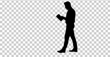 Free download Silhouette Young confused man trying to read smart book | Motion Graphics - Envato elements video and edit with RedcoolMedia movie maker MovieStudio video editor online and AudioStudio audio editor onlin
