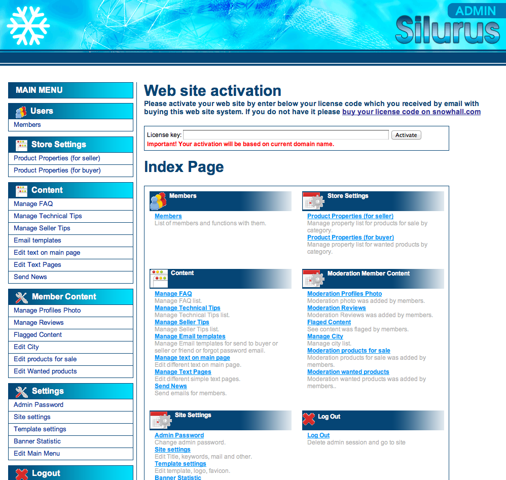Download web tool or web app Silurus Classifieds Script