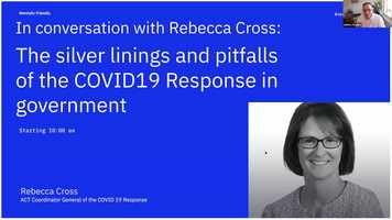 Free download Silver linings  pitfalls of the COVID19 Response in government Rebecca Cross ACT Coordinator General for the COVID-19 Response video and edit with RedcoolMedia movie maker MovieStudio video editor online and AudioStudio audio editor onlin