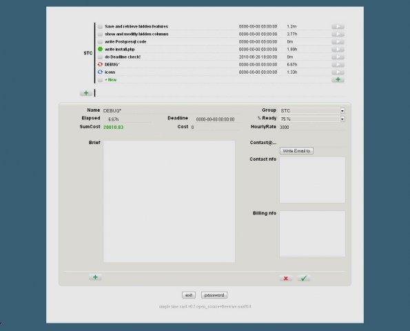 Download web tool or web app Simple Time Card - stc