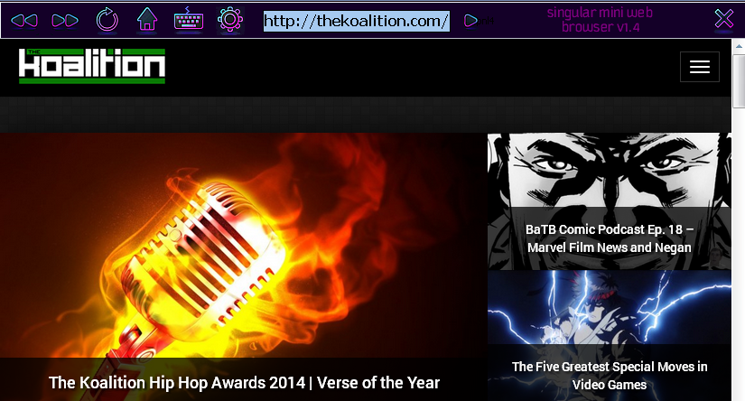 Download web tool or web app Singular Mini Web Browser