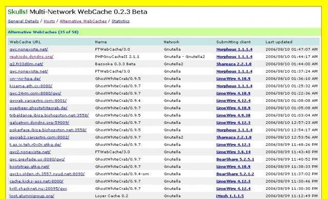 Download web tool or web app Skulls! Multi-Network WebCache