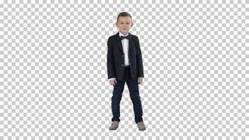 Free download Smiling little boy in formal clothes standing, Alpha Channel | Stock Footage - Videohive video and edit with RedcoolMedia movie maker MovieStudio video editor online and AudioStudio audio editor onlin
