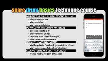 Free download Snare Drum Basics Online Technique Course | Dirkjan van Groningen | Band Music Center USA video and edit with RedcoolMedia movie maker MovieStudio video editor online and AudioStudio audio editor onlin