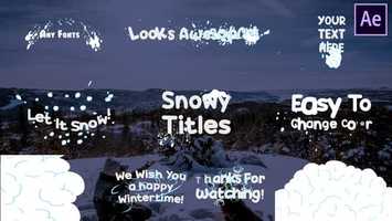 Free download Snow Titles | After Effects | After Effects Project Files - Videohive template video and edit with RedcoolMedia movie maker MovieStudio video editor online and AudioStudio audio editor onlin