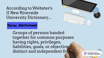 Free download Social Institutions video and edit with RedcoolMedia movie maker MovieStudio video editor online and AudioStudio audio editor onlin