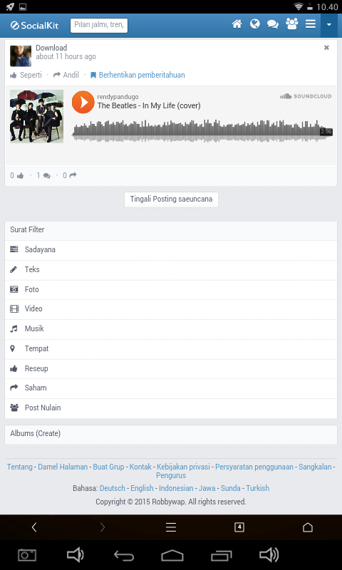 Download web tool or web app Socialkit Community Like as Facebook