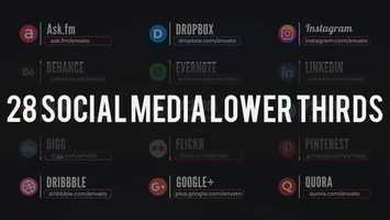 Free download Social Media Lower Thirds Motion Design video and edit with RedcoolMedia movie maker MovieStudio video editor online and AudioStudio audio editor onlin