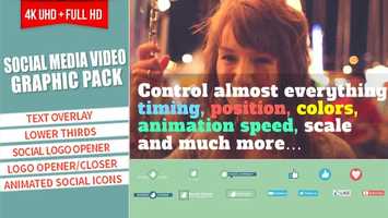 Free download Social Media Video Graphic Pack | After Effects Project Files - Videohive template video and edit with RedcoolMedia movie maker MovieStudio video editor online and AudioStudio audio editor onlin