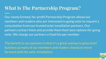 Free download Solar Action Alliance  Partnership Program 2020 video and edit with RedcoolMedia movie maker MovieStudio video editor online and AudioStudio audio editor onlin