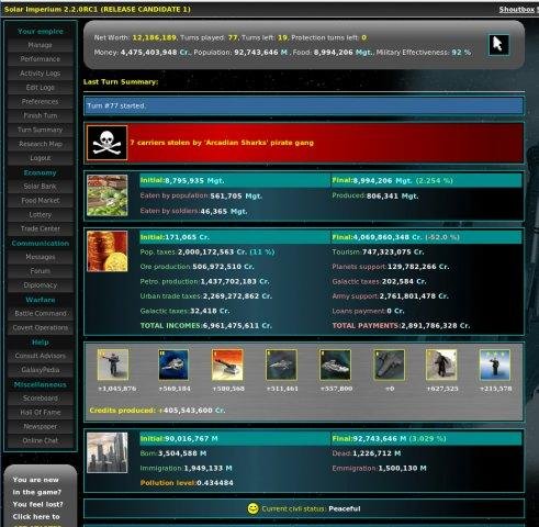 Download web tool or web app Solar Imperium