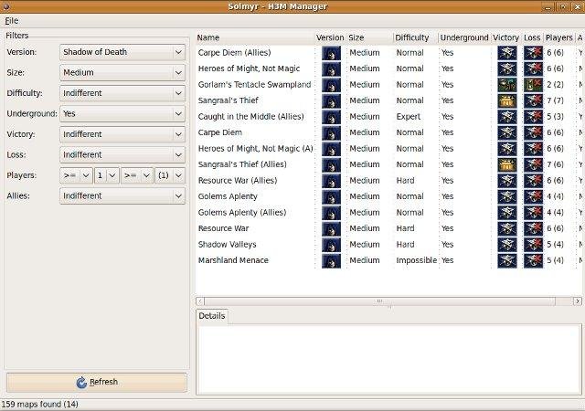 Download web tool or web app Solmyr - H3M Manager
