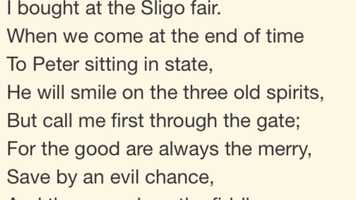 Free download Song by William Butler Yeats - The Fiddler of Dooney (Final) video and edit with RedcoolMedia movie maker MovieStudio video editor online and AudioStudio audio editor onlin
