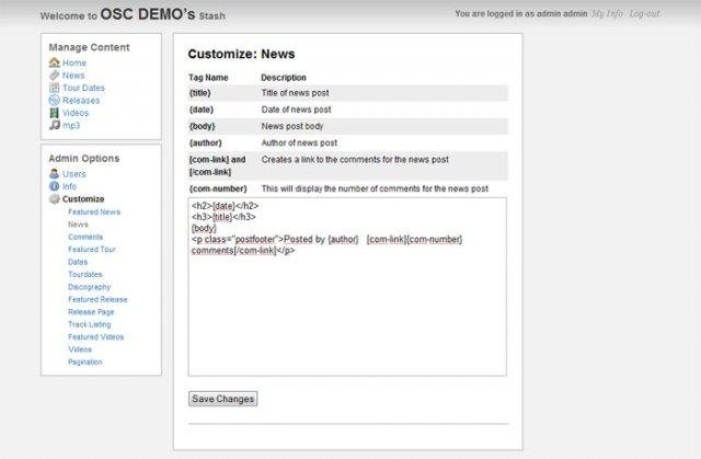 Download web tool or web app Stash CMS