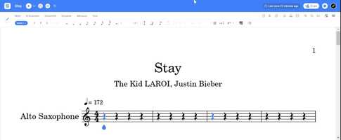 Free download Stay - Kid Laroi, Justin Bieber - Alto Saxophone Sheet Music video and edit with RedcoolMedia movie maker MovieStudio video editor online and AudioStudio audio editor onlin