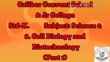 Free download Std-10th Science-II 8. Cell Biology and Biotechnology Part 1 video and edit with RedcoolMedia movie maker MovieStudio video editor online and AudioStudio audio editor onlin
