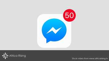 Free download Stock video animation of Facebook Messenger social media logo app icon popup notification message video and edit with RedcoolMedia movie maker MovieStudio video editor online and AudioStudio audio editor onlin