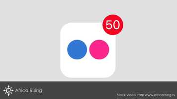 Free download Stock video animation of Flickr social media website logo app icon popup notification message video and edit with RedcoolMedia movie maker MovieStudio video editor online and AudioStudio audio editor onlin