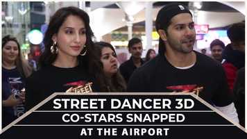 Free download Street Dancer 3D co-stars Varun Dhawan and Nora Fatehi get spotted at the airport video and edit with RedcoolMedia movie maker MovieStudio video editor online and AudioStudio audio editor onlin